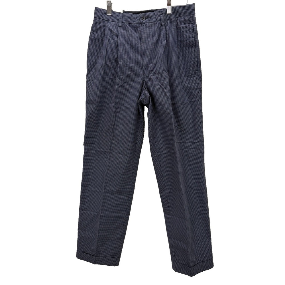 Banana Republic Men's Smithfield‎ Pants Size 31R Navy White Check NWT Y2K